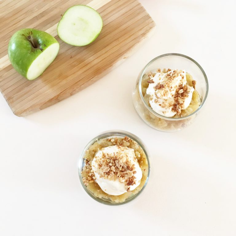 A Simple Cinnamon and Apple Breakfast Bowl