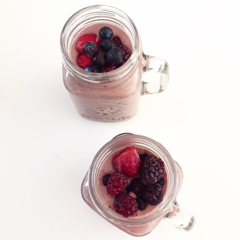 The best smoothie of all time: Peanut Butter and Jelly