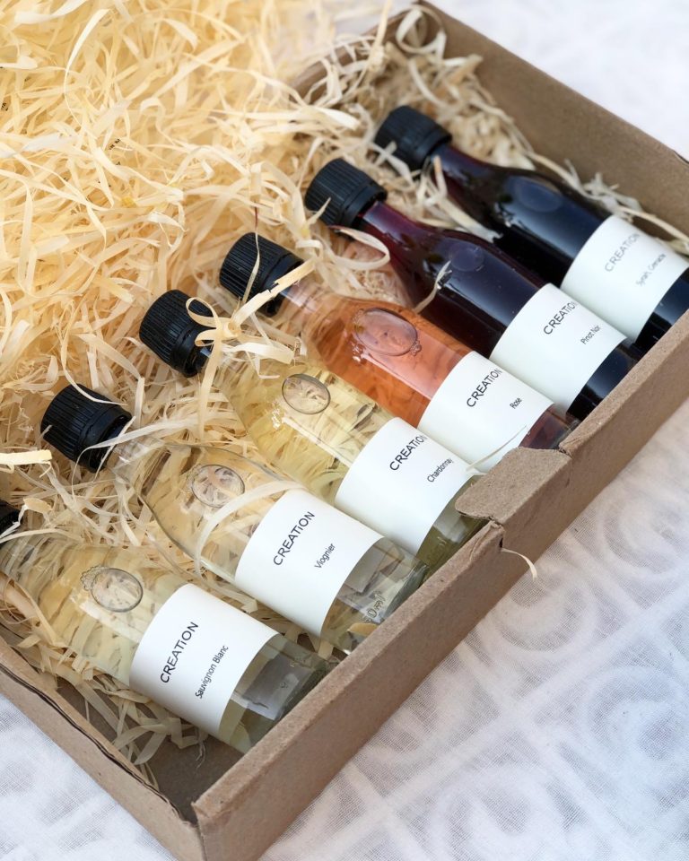 We enjoyed Creation Wines Virtual Wine Tasting Experience at home